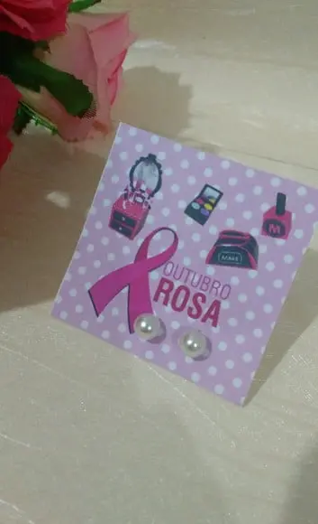 Brinco personalizado Outubro Rosa