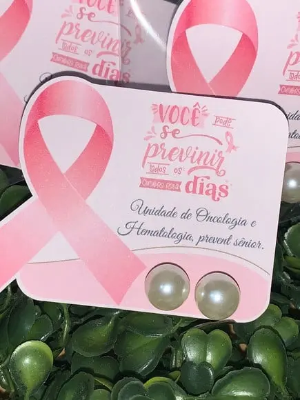 Brinco Personalizado Outubro Rosa