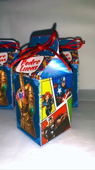 Caixa Milk Simples Vingadores