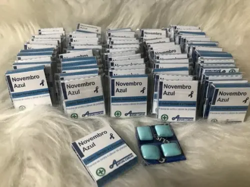 Caxinha de Chiclete Personalizado Novembro Azul