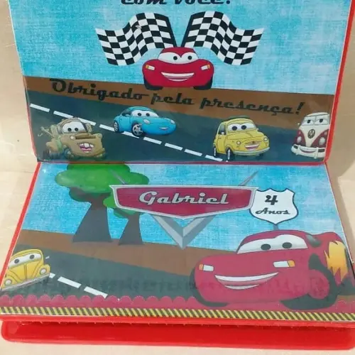 Estojo de Pintura Aquarela Carros