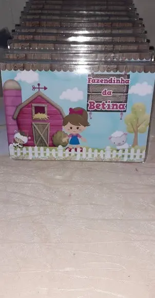 Estojo de Pintura Aquarela Fazendinha Rosa