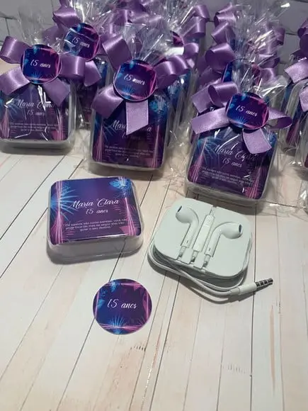 Fone de Ouvido Personalizado 15 Anos