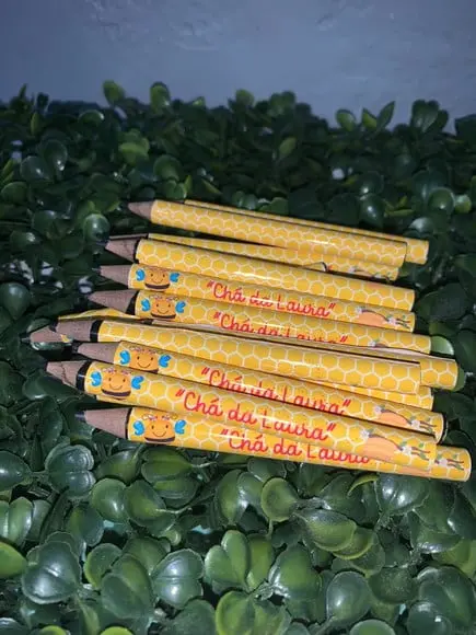 Mini Lápis Personalizado Abelhinha