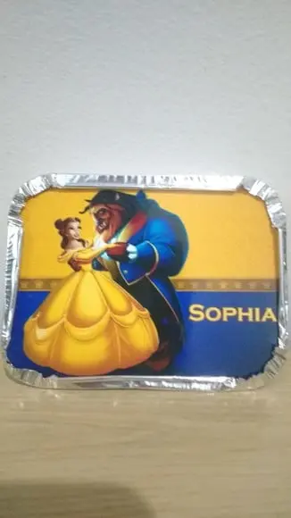 Marmitinha Mini Personalizada Bela e a Fera