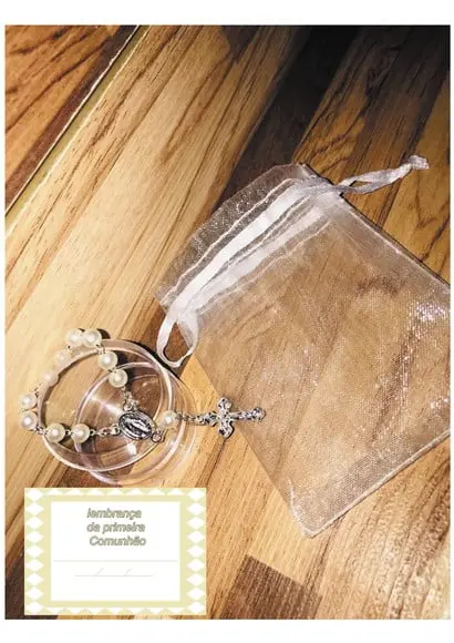 Mini Terço Primeira Comunhão Personalizado
