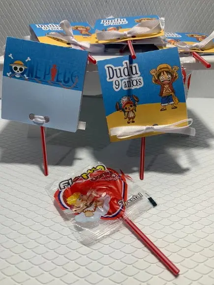 Pirulitos Personalizados One Piece