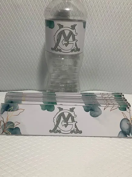 Rotulo Adesivo para Água Personalizado Casamento