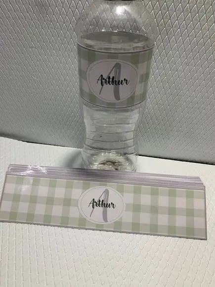 Rotulo Adesivo para Água Personalizado Maternidade