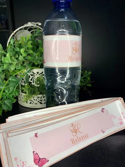 Rotulo Adesivo para Água Personalizado Festa
