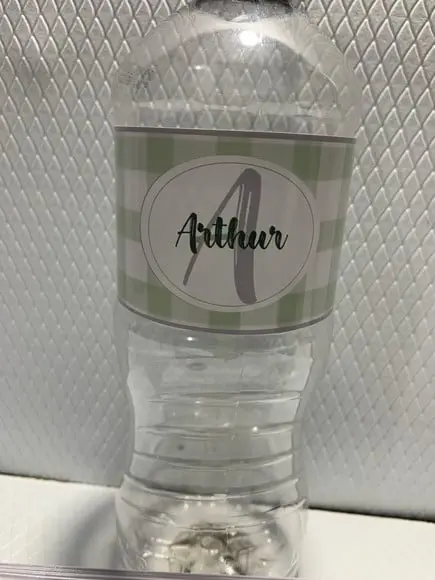 Rotulo Adesivo para Água Personalizado Maternidade