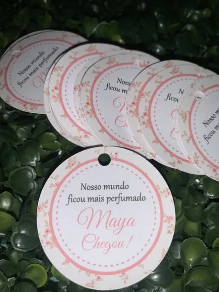 Tag de Agradecimento Frente e Verso