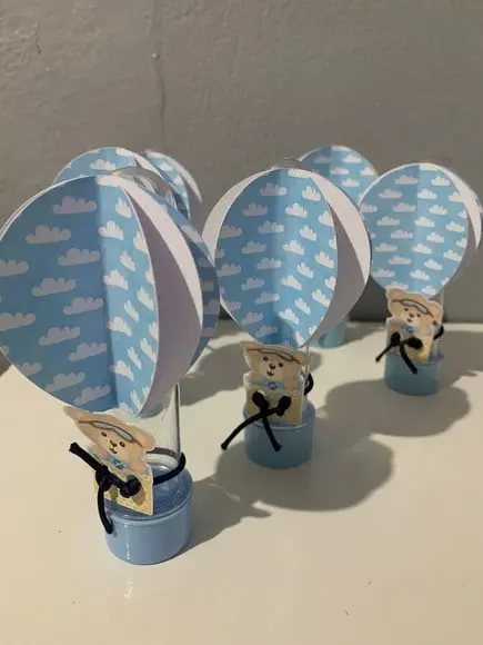 Tubete com Aplique 3d Urso Baloeiro