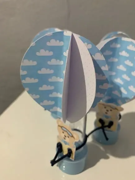 Tubete com Aplique 3d Urso Baloeiro