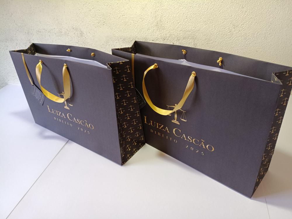 10 Sacola G Formatura c/ Tag