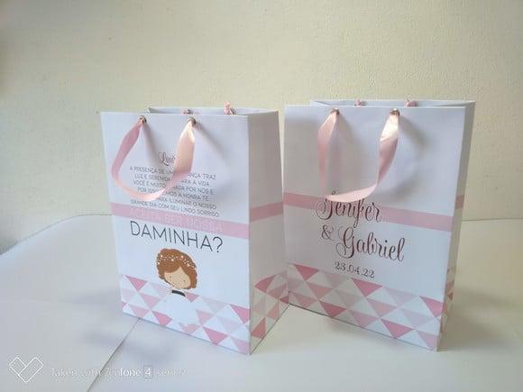 Sacola m para Pajem e Daminha