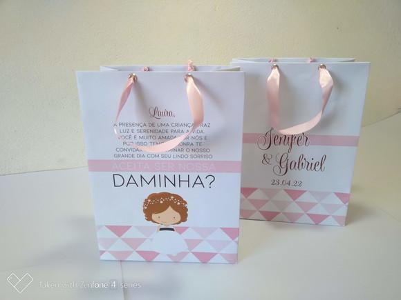 Sacola m para Pajem e Daminha