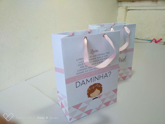 Sacola m para Pajem e Daminha