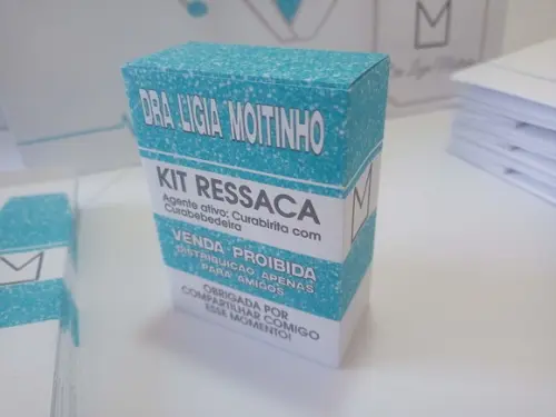 Kit Sacola G Formatura + Caixinha Kit Ressaca