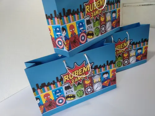Sacola G Super Heróis