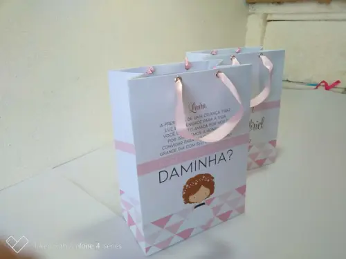 Sacola m para Pajem e Daminha
