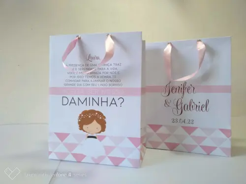 Sacola m para Pajem e Daminha