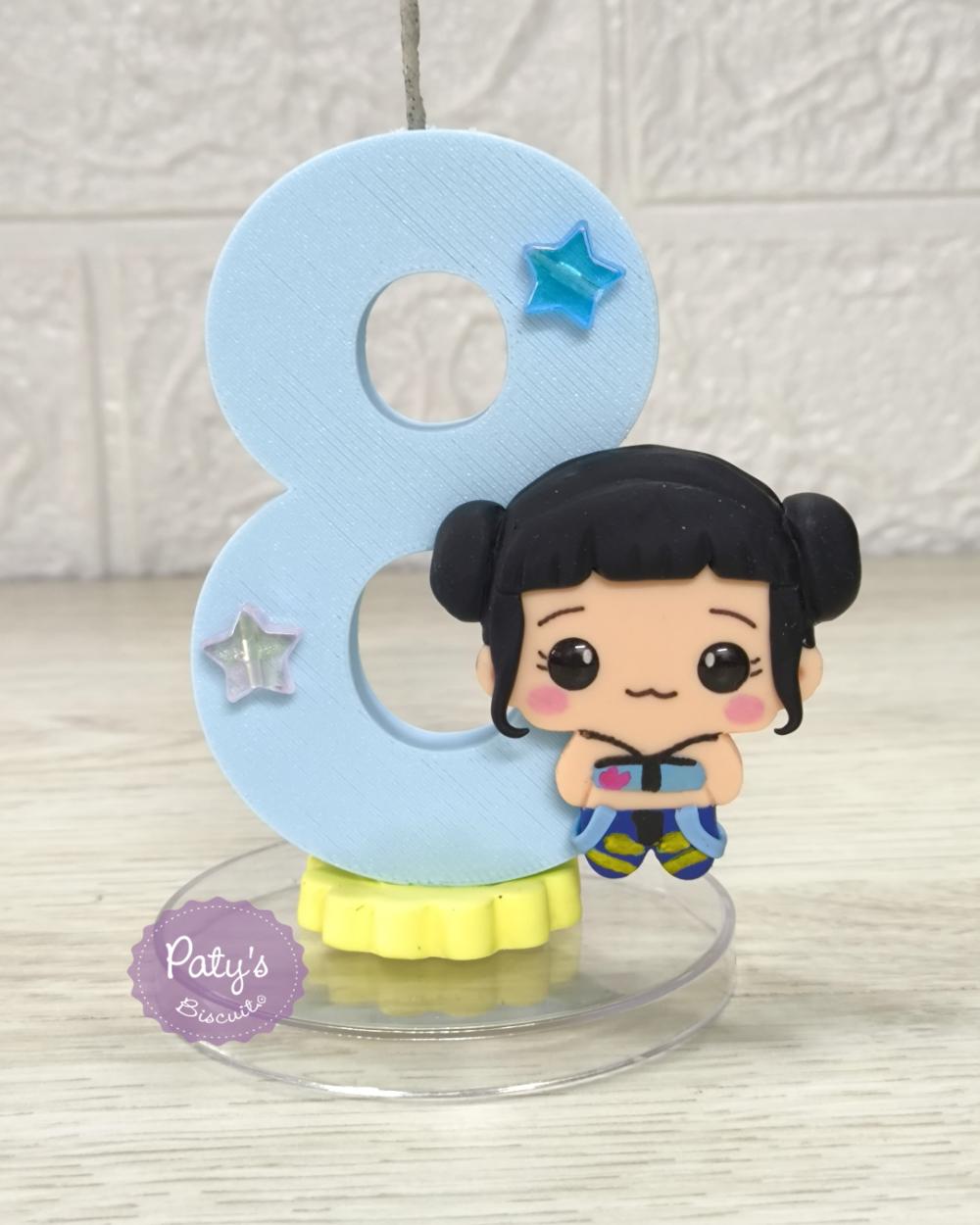 Vela decorada Zoey Kawaii - Guerreiras do Kpop