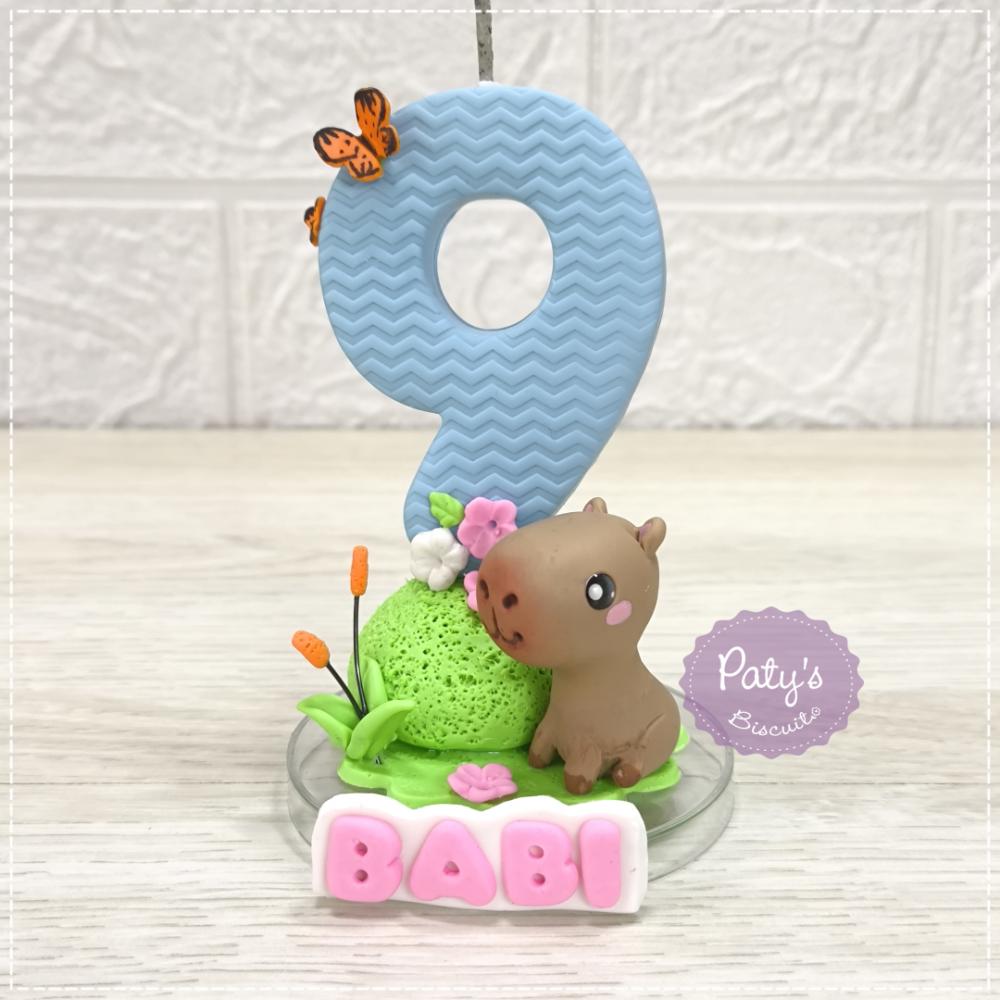 Vela decorada Capivara