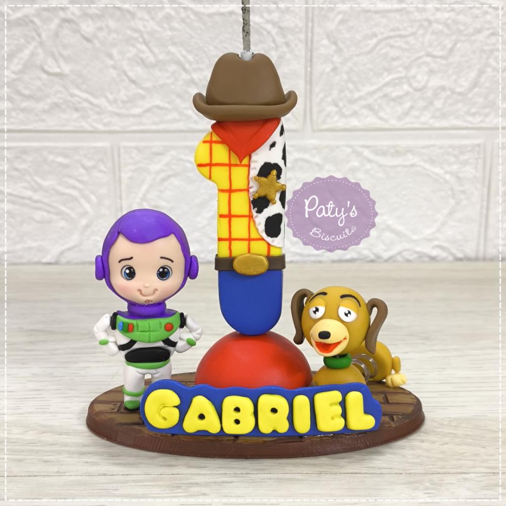 Topinho com Vela Buzz e Slinky - Toy Story