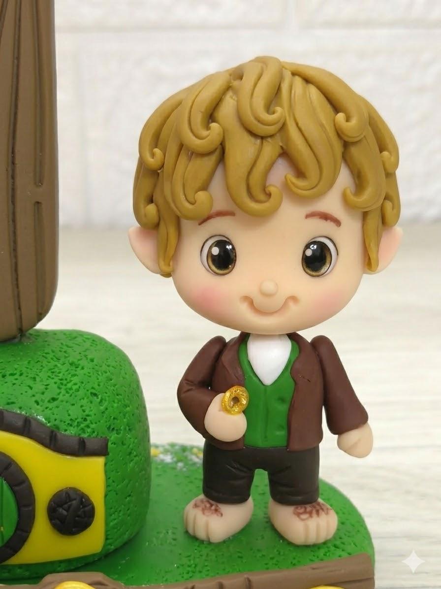 Vela decorada Bilbo Bolseiro - O Hobbit
