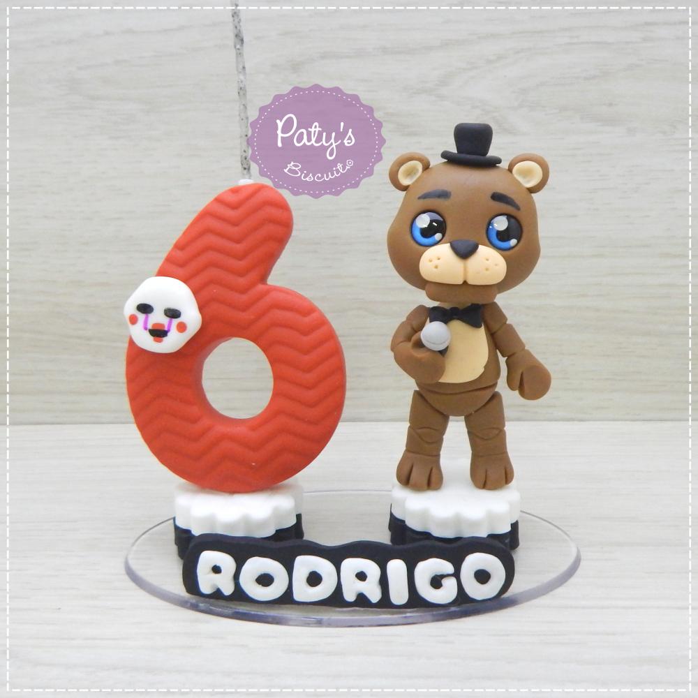 Topinho com Vela Freddy - FNAF / Five Nights at Freddy's
