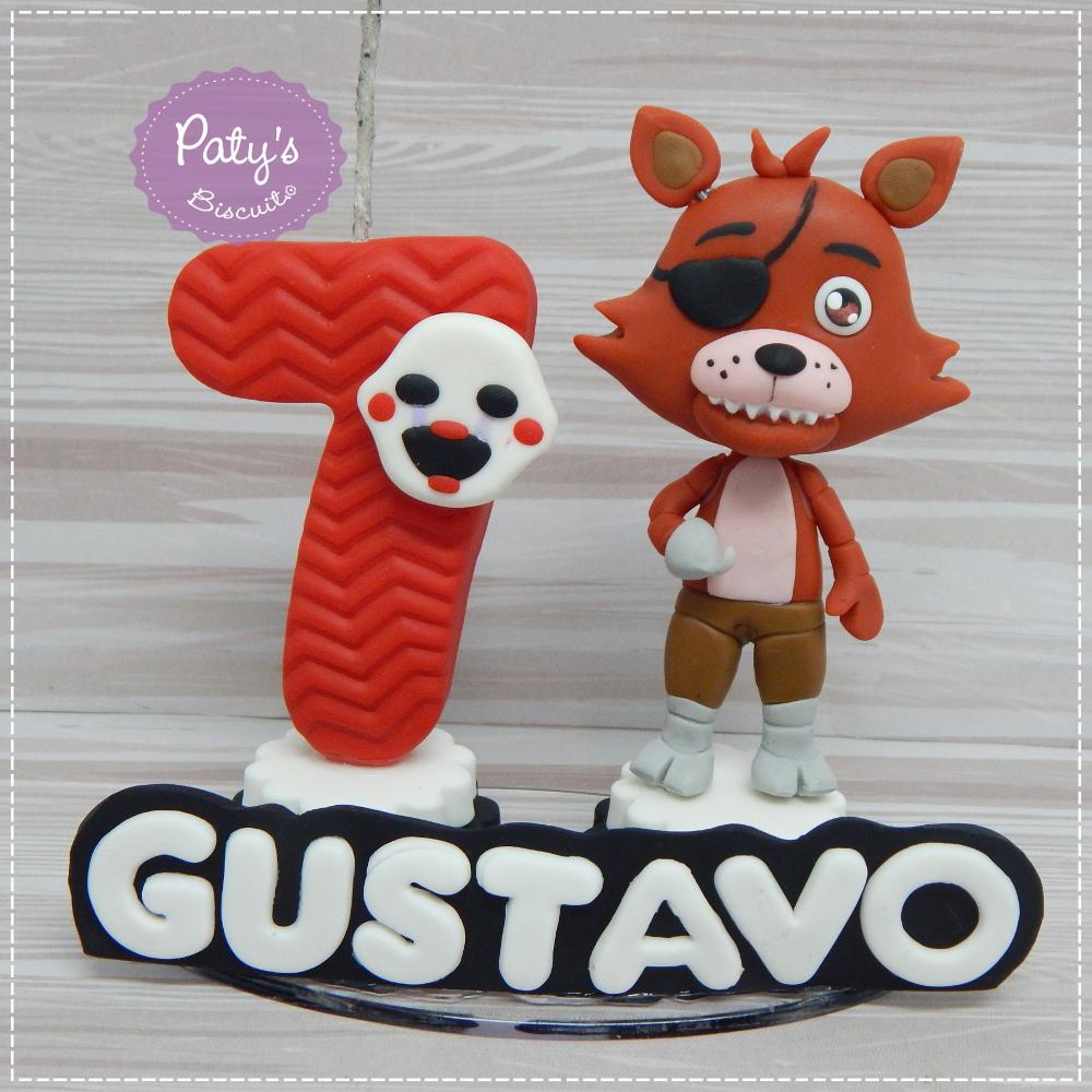 Topinho com Vela Foxy - FNAF / Five Nights at Freddy's