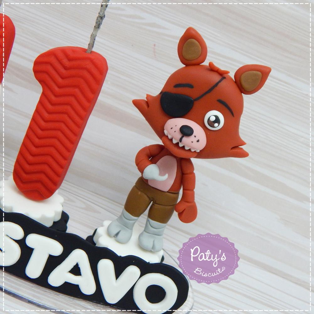 Topinho com Vela Foxy - FNAF / Five Nights at Freddy's