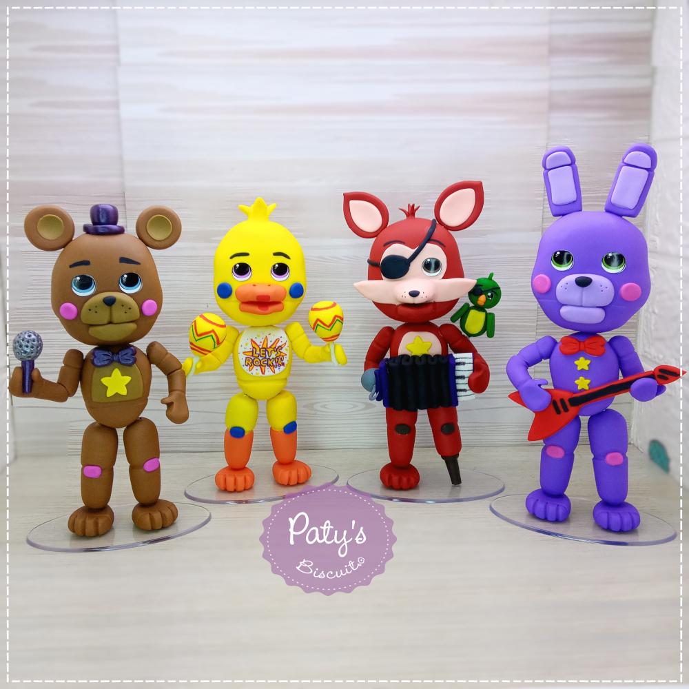 Miniatura decorativa FNAF Rockstar 12cm (unitário)