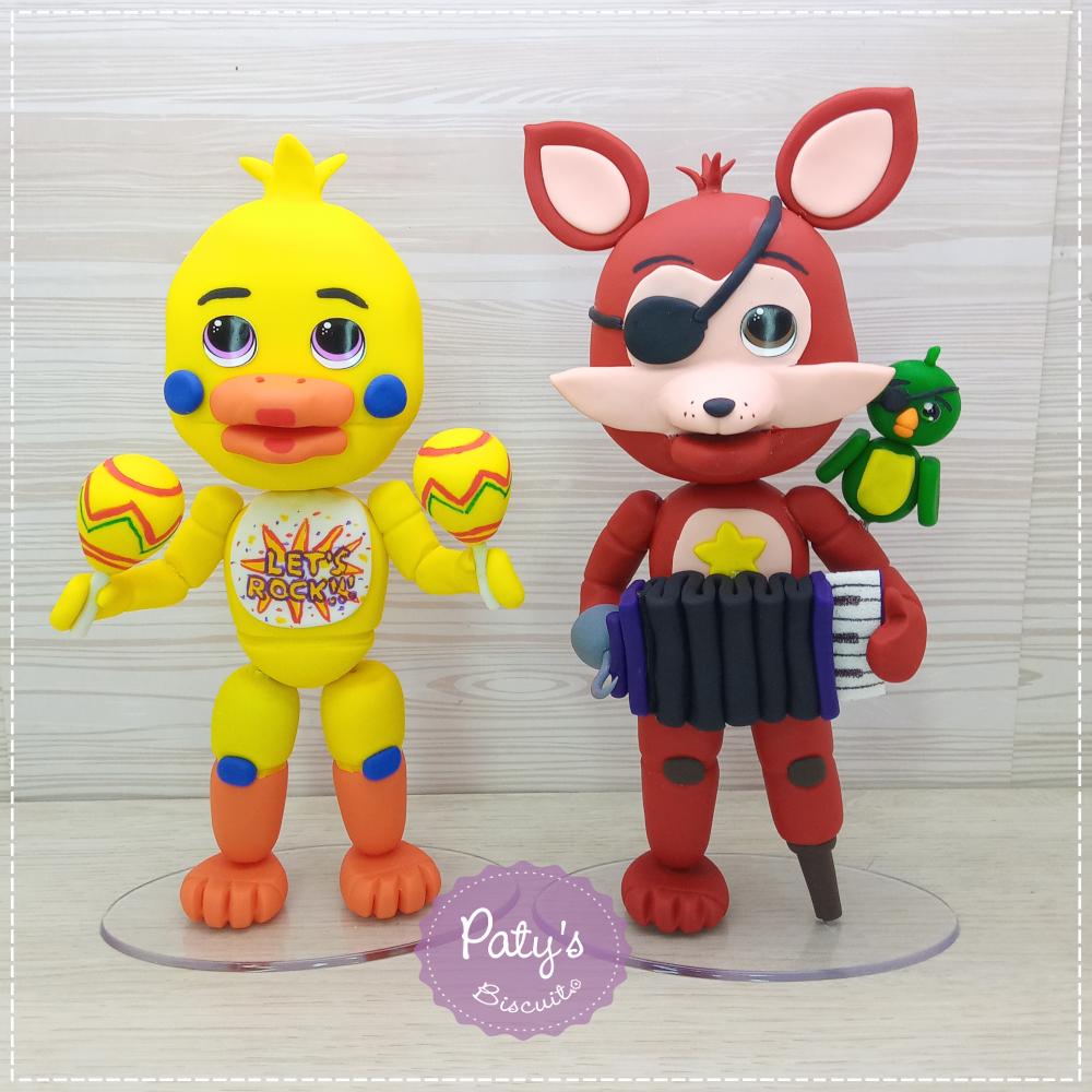 Miniatura decorativa FNAF Rockstar 12cm (unitário)