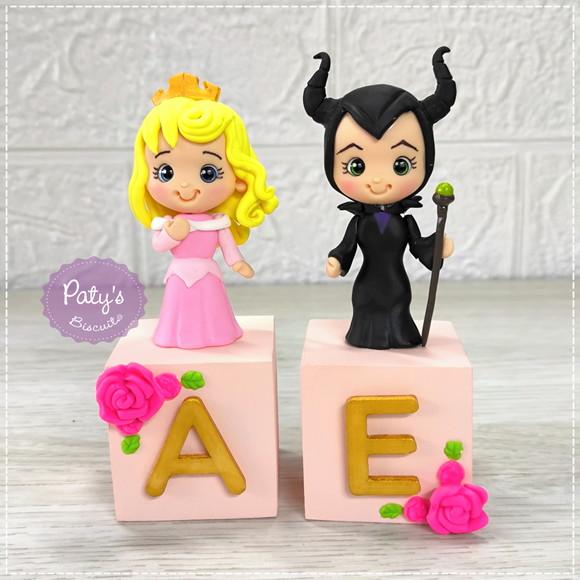 Cubos Decorados a Bela Adormecida (valor Unitário)