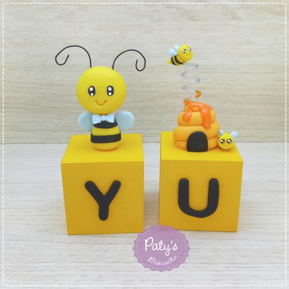 Cubos Decorados Abelhinha Menino (valor Unitário)