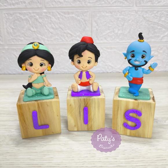 Cubos Decorados Aladdin / Jasmine (valor Unitário)