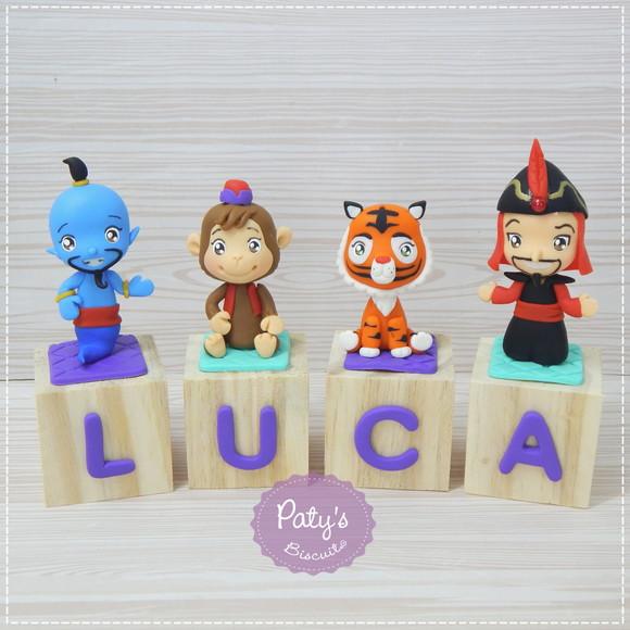 Cubos Decorados Aladdin / Jasmine (valor Unitário)
