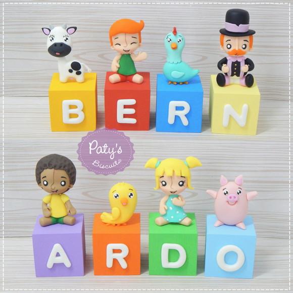 Cubos Decorados Bita Fazendinha (valor Unitário)