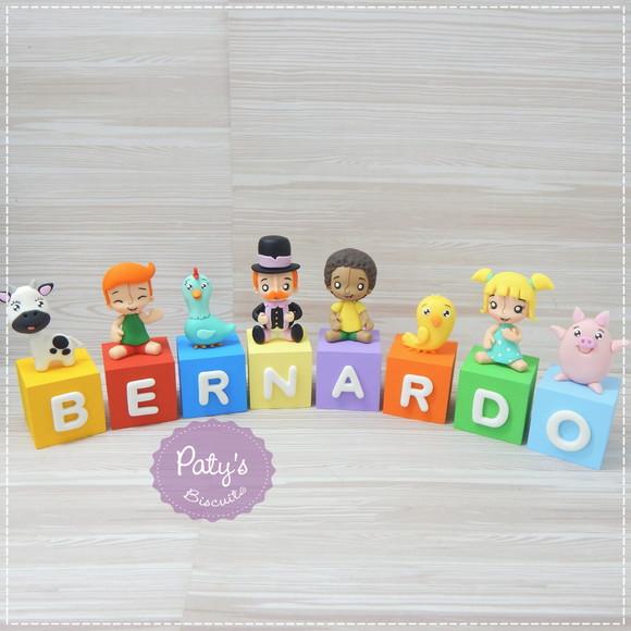 Cubos Decorados Bita Fazendinha (valor Unitário)