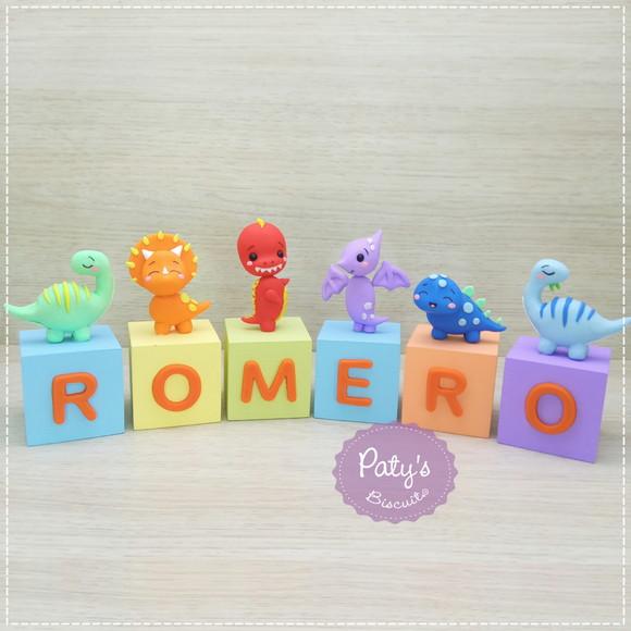 Cubos Decorados Dino Baby (valor Unitário)