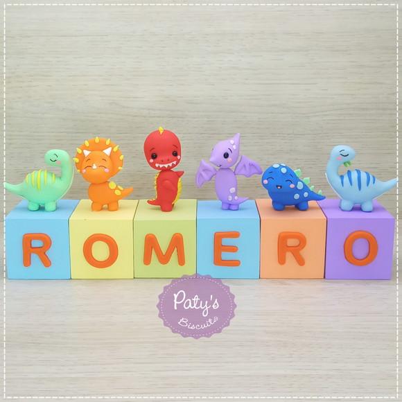 Cubos Decorados Dino Baby (valor Unitário)