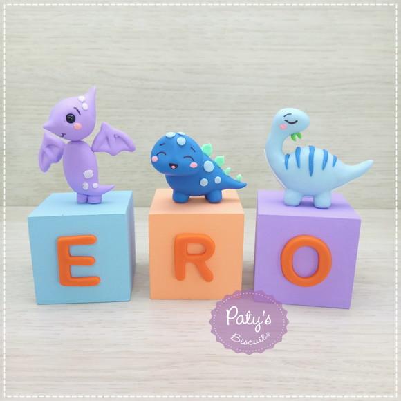 Cubos Decorados Dino Baby (valor Unitário)