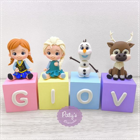 Cubos Decorados Frozen (valor Unitário)
