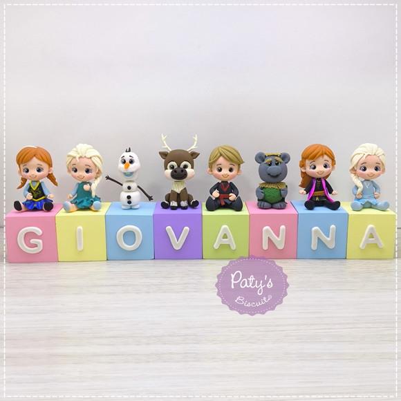 Cubos Decorados Frozen (valor Unitário)