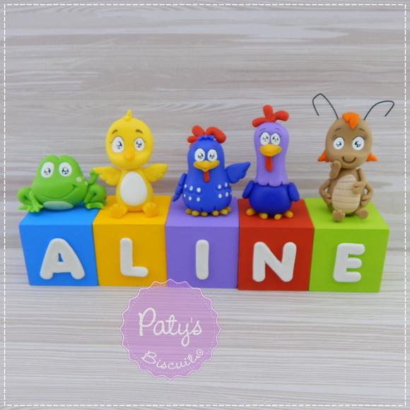 Cubos Decorados Galinha Pintadinha (valor Unitário)