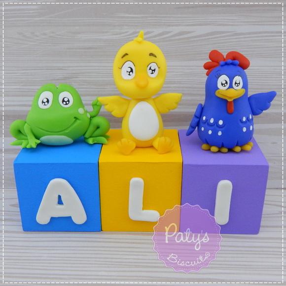Cubos Decorados Galinha Pintadinha (valor Unitário)