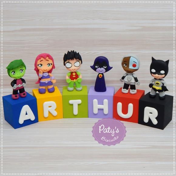 Cubos Decorados Jovens Titãs em Ação (valor Unitário)