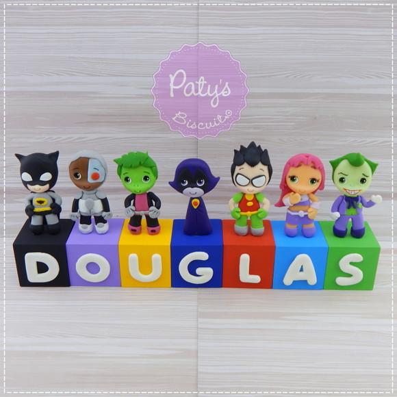 Cubos Decorados Jovens Titãs em Ação (valor Unitário)